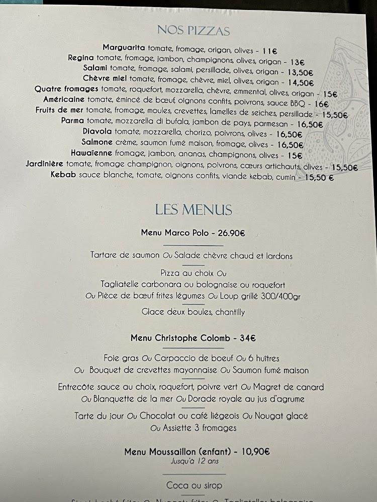 La Voile Blanche - Menu Image 1