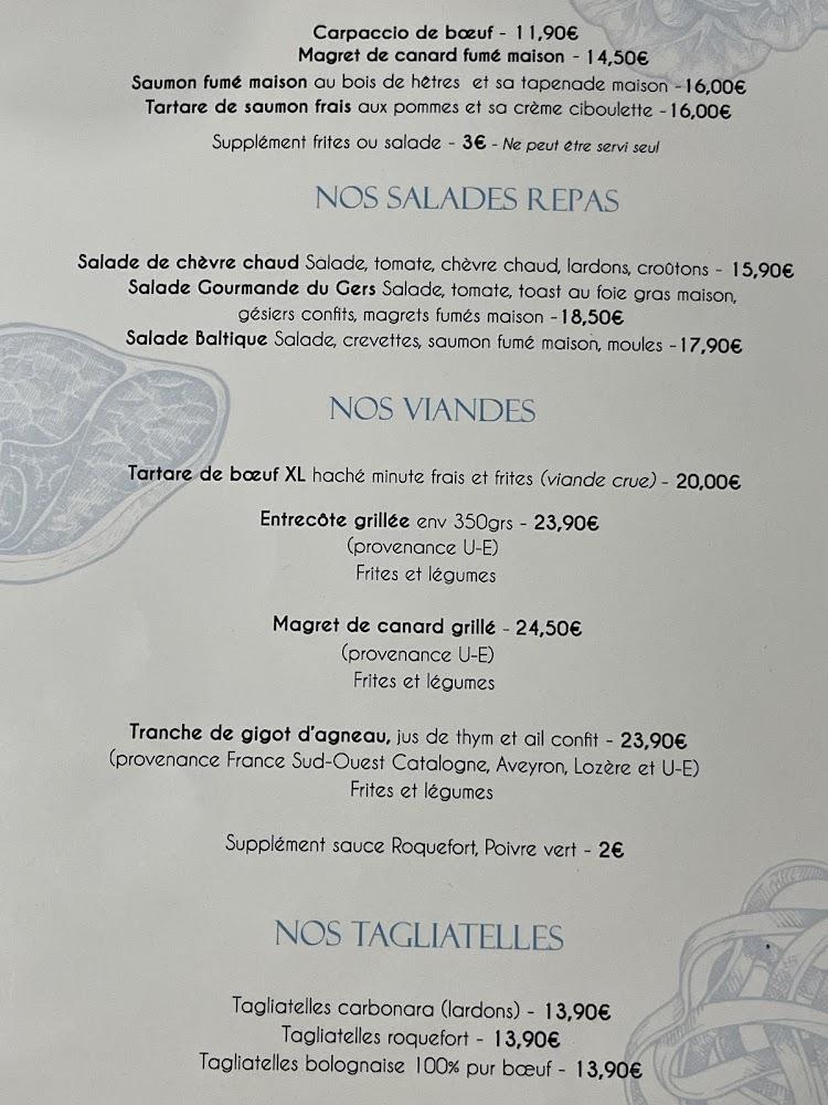 La Voile Blanche - Menu Image 4